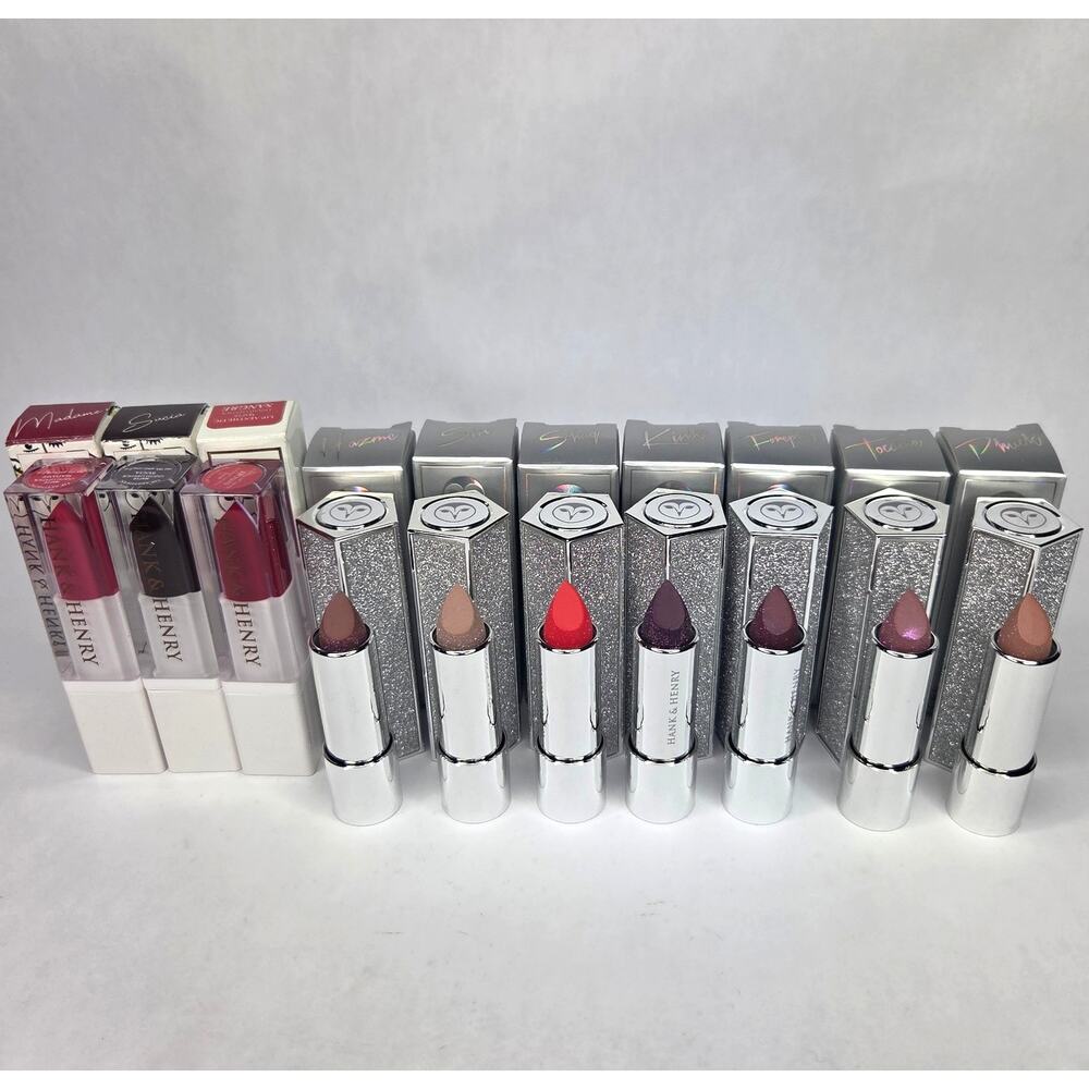 Hank & Henry LOT OF 10 Liquid Lipsticks & Satin Matte Lipsticks NEW